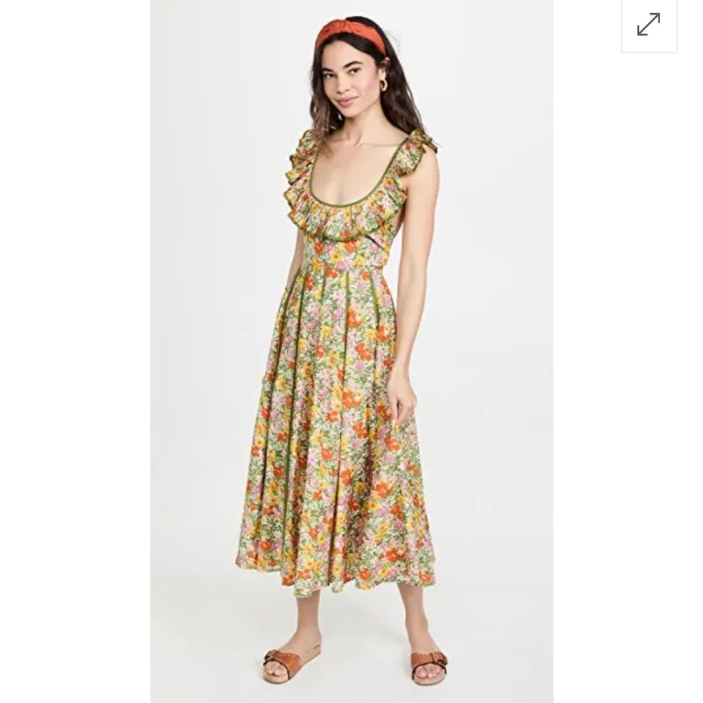 ALÉMAIS Cabana Midi Apron Dress